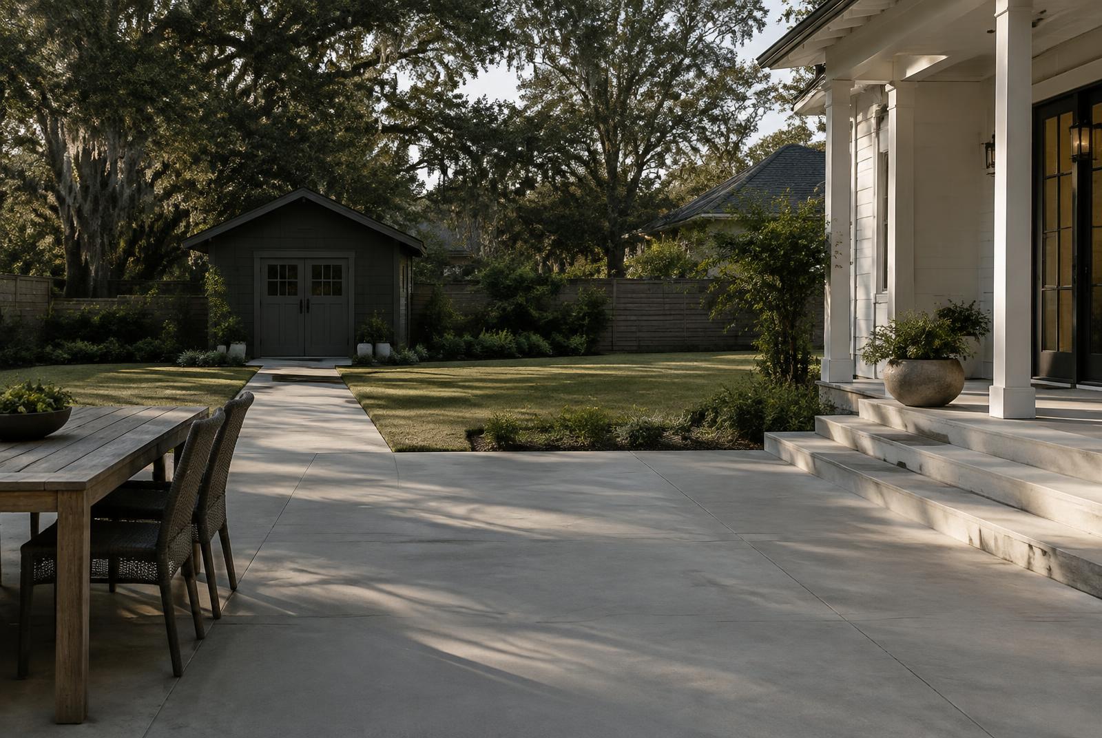 Concrete patios & patio extensions