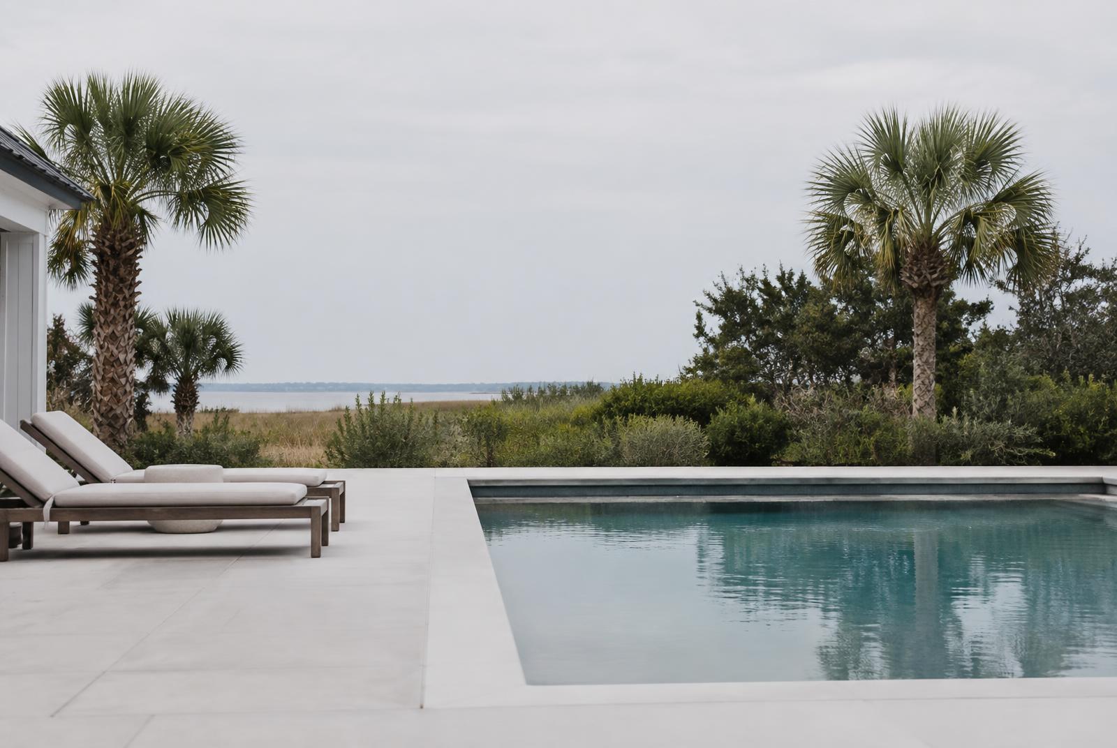 Concrete pool decks